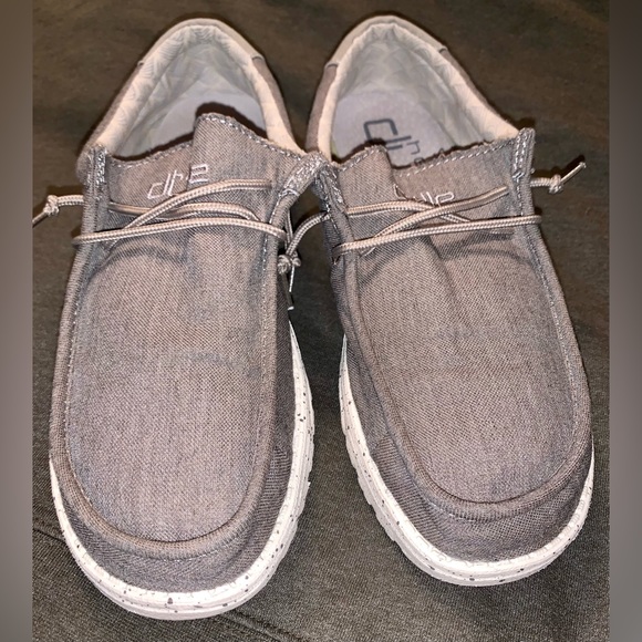 Men’s Hey Dude Wally size 9 Chambray Sepia Brown - Picture 3 of 5